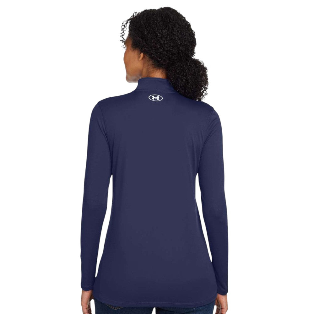 Under Armour Women's Team Tech Half-Zip Pullover - Midnight Navy/White