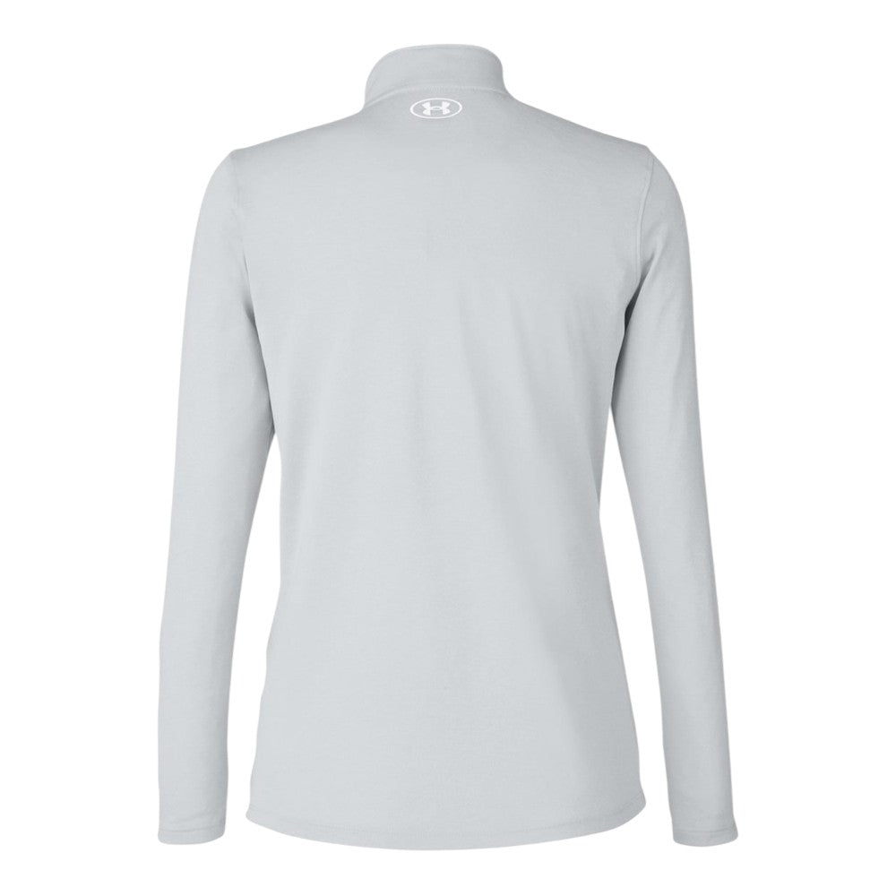 Under Armour Women's Team Tech Half-Zip Pullover - Mod Grey Light Heather/White