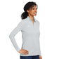 Under Armour Women's Team Tech Half-Zip Pullover - Mod Grey Light Heather/White