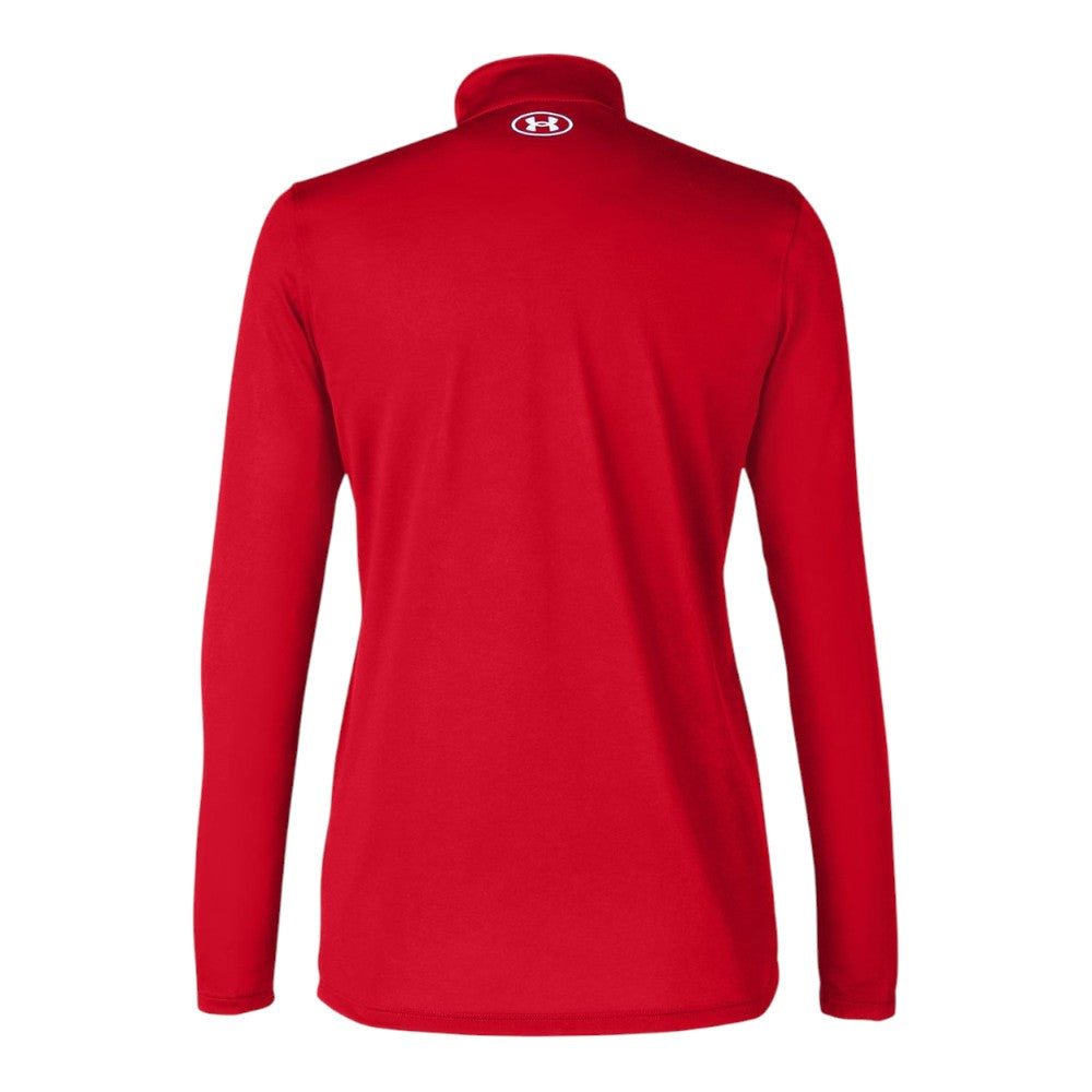 Under Armour Women's Team Tech Half-Zip Pullover - Red/White