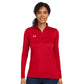 Under Armour Women's Team Tech Half-Zip Pullover - Red/White