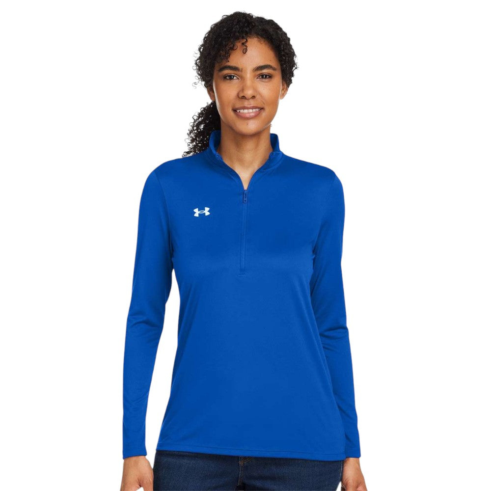 Under Armour Women's Team Tech Half-Zip Pullover - Royal/White