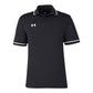 Under Armour Men's Tipped Teams Performance Polo - Black/White