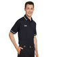 Under Armour Men's Tipped Teams Performance Polo - Black/White