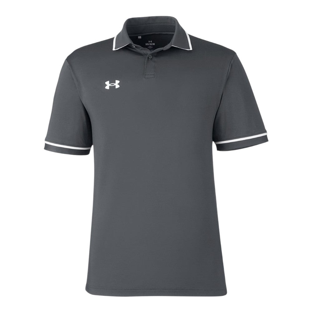 Under Armour Men's Tipped Teams Performance Polo - CS Grey Light Heather/White