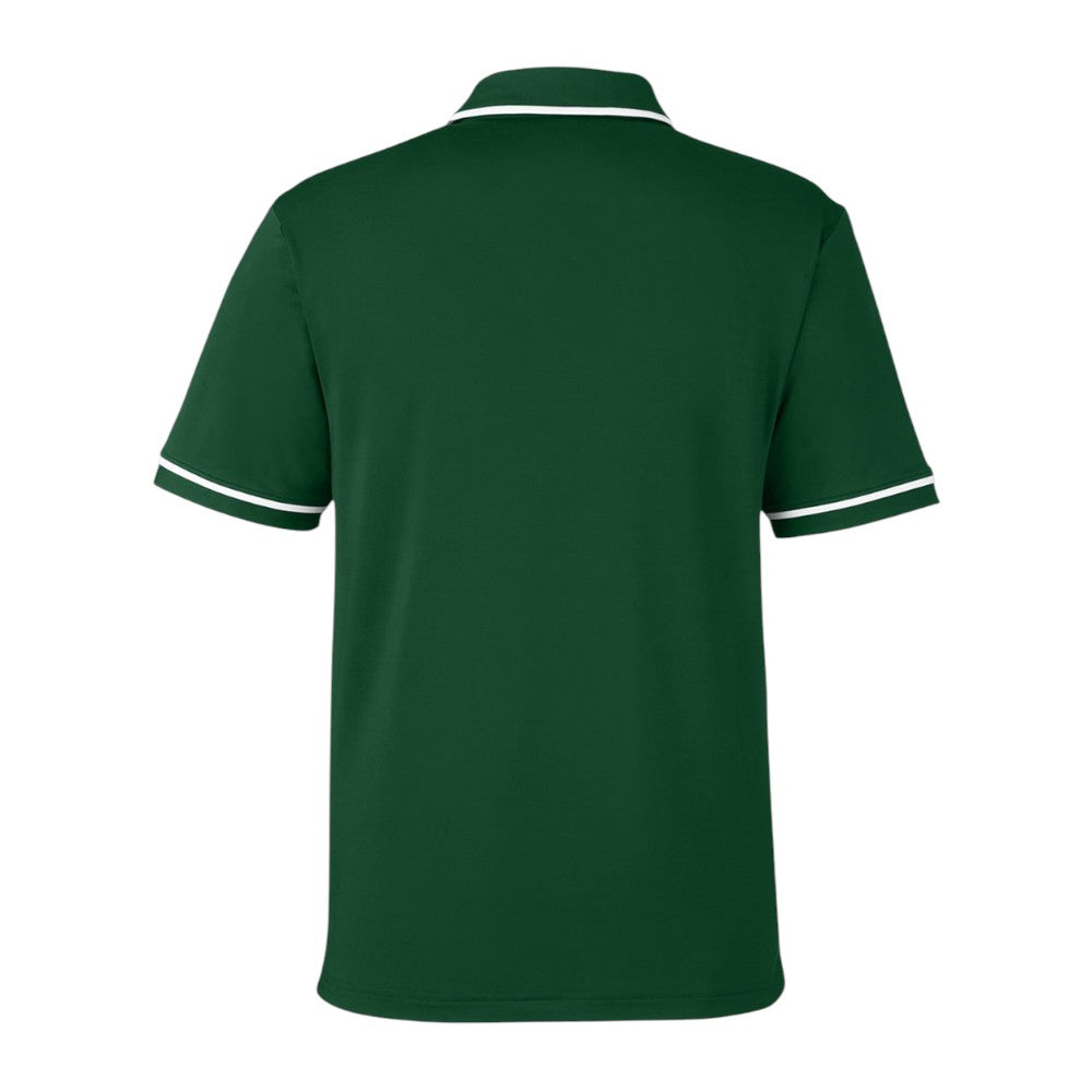 Under Armour Men's Tipped Teams Performance Polo - Forest Green/White