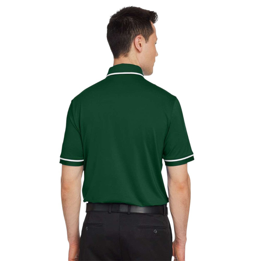Under Armour Men's Tipped Teams Performance Polo - Forest Green/White