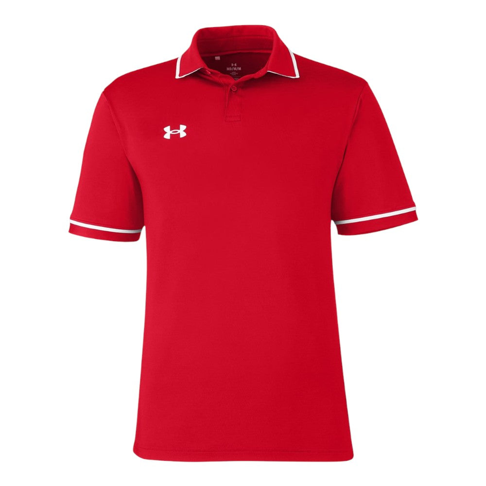 Under Armour Men's Tipped Teams Performance Polo - Red/White