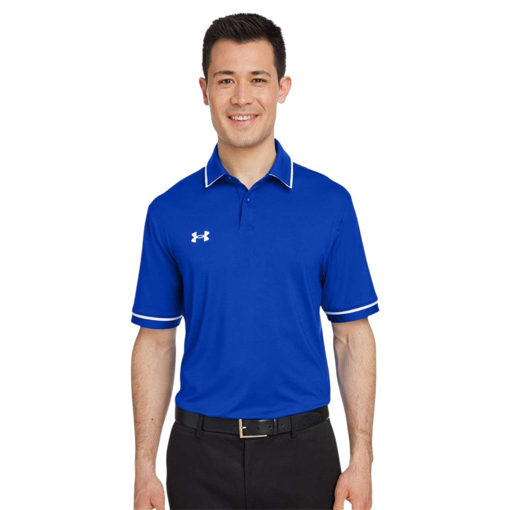 Under Armour Men's Tipped Teams Performance Polo - Royal/White