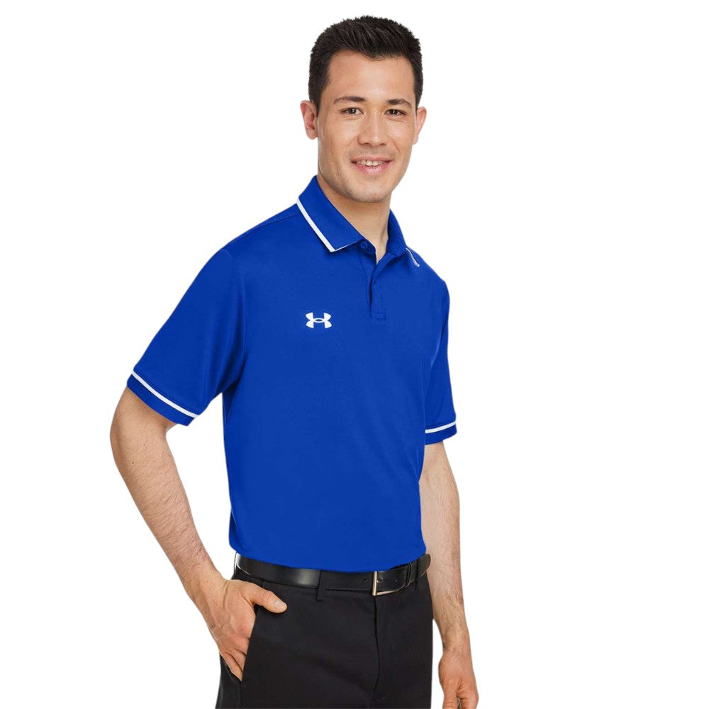 Under Armour Men's Tipped Teams Performance Polo - Royal/White