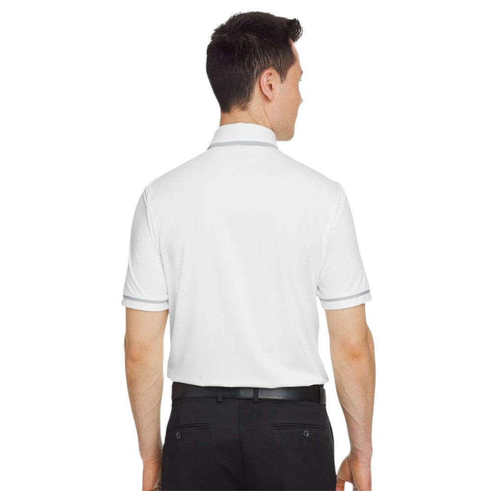 Under Armour Men's Tipped Teams Performance Polo - White/Mod Grey