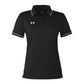 Under Armour Women's Tipped Teams Performance Polo - Black/White