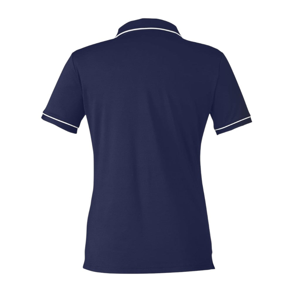 Under Armour Women's Tipped Teams Performance Polo - Midnight Blue/White