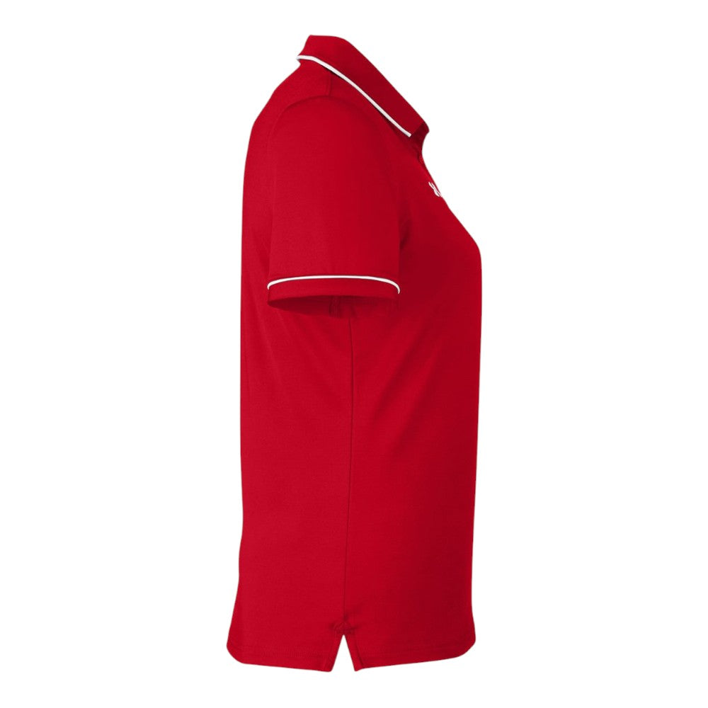 Under Armour Women's Tipped Teams Performance Polo - Red/White