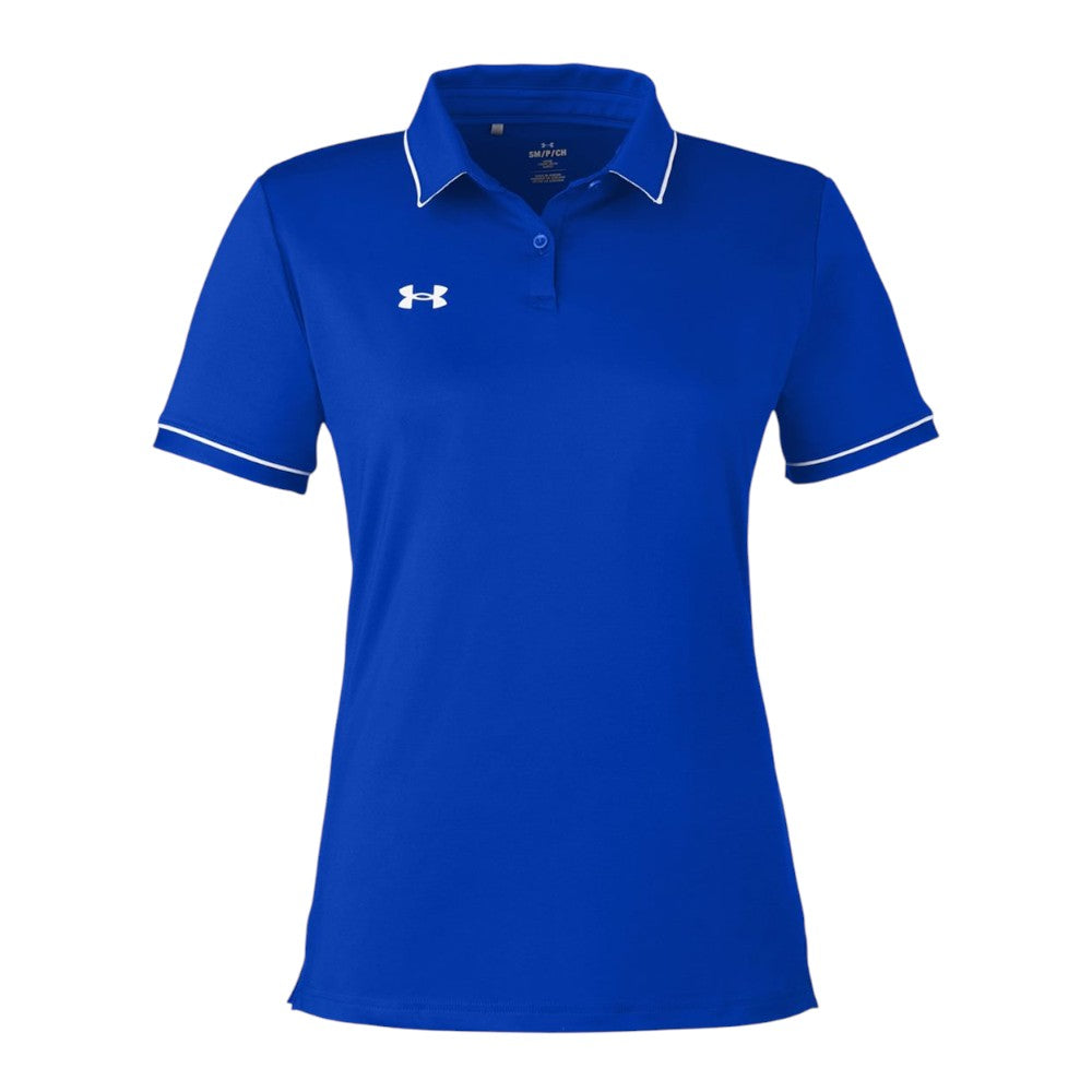 Under Armour Women's Tipped Teams Performance Polo - Royal/White