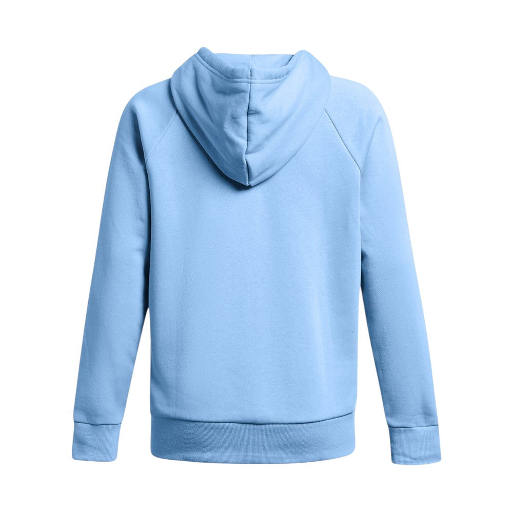 Under Armour Women's Rival Fleece Hooded Sweatshirt - Caroline Blue/White