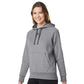 Under Armour Women's Rival Fleece Hooded Sweatshirt - Castle Rock Grey Light Heather/Black
