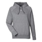 Under Armour Women's Rival Fleece Hooded Sweatshirt - Castle Rock Grey Light Heather/White