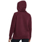 Under Armour Women's Rival Fleece Hooded Sweatshirt - Maroon/White