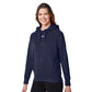 Under Armour Women's Rival Fleece Hooded Sweatshirt - Midnight Navy/White