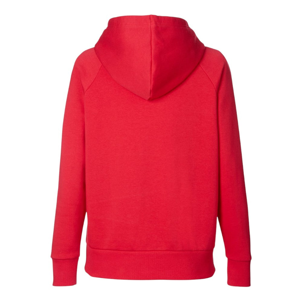 Under Armour Women's Rival Fleece Hooded Sweatshirt - Red/White