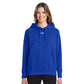 Under Armour Women's Rival Fleece Hooded Sweatshirt - Royal/White