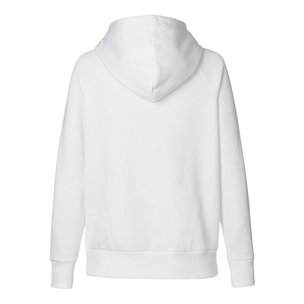Under Armour Women's Rival Fleece Hooded Sweatshirt - White/Black