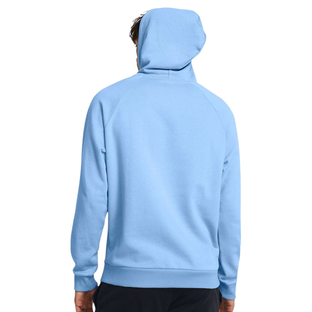 Under Armour Men's Rival Fleece Hooded Sweatshirt - Carolina Blue/White