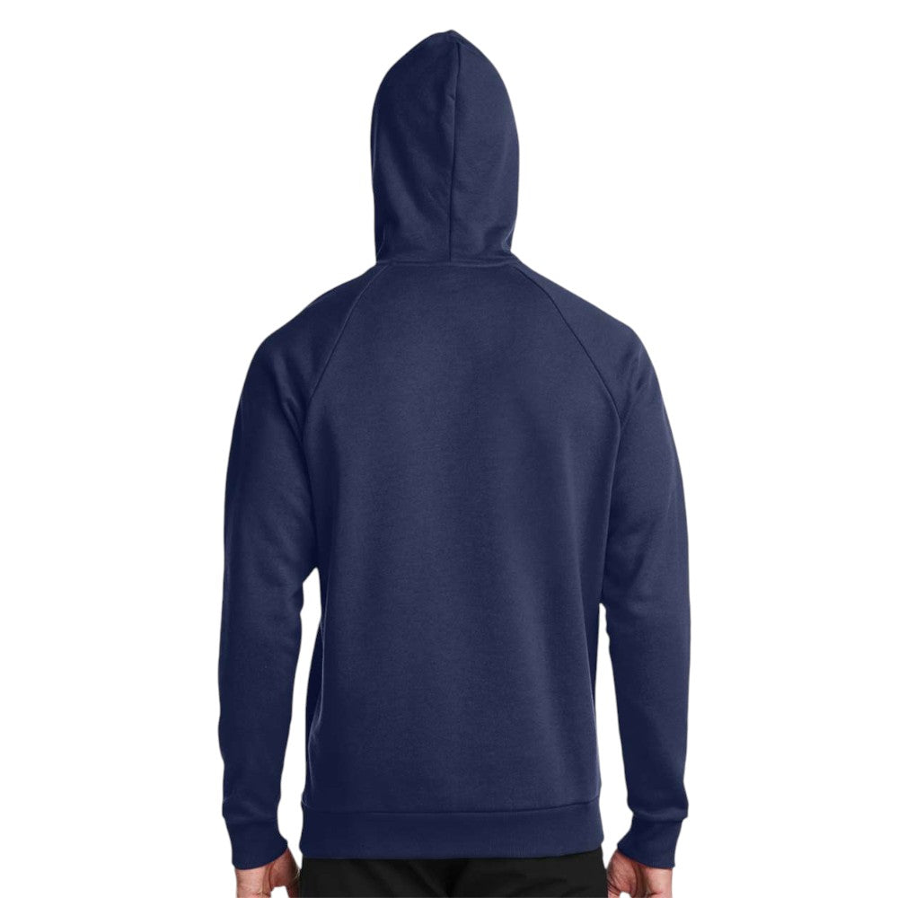 Under Armour Men's Rival Fleece Hooded Sweatshirt - Midnight Navy/White