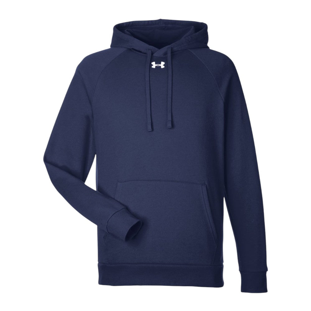Under Armour Men's Rival Fleece Hooded Sweatshirt - Midnight Navy/White