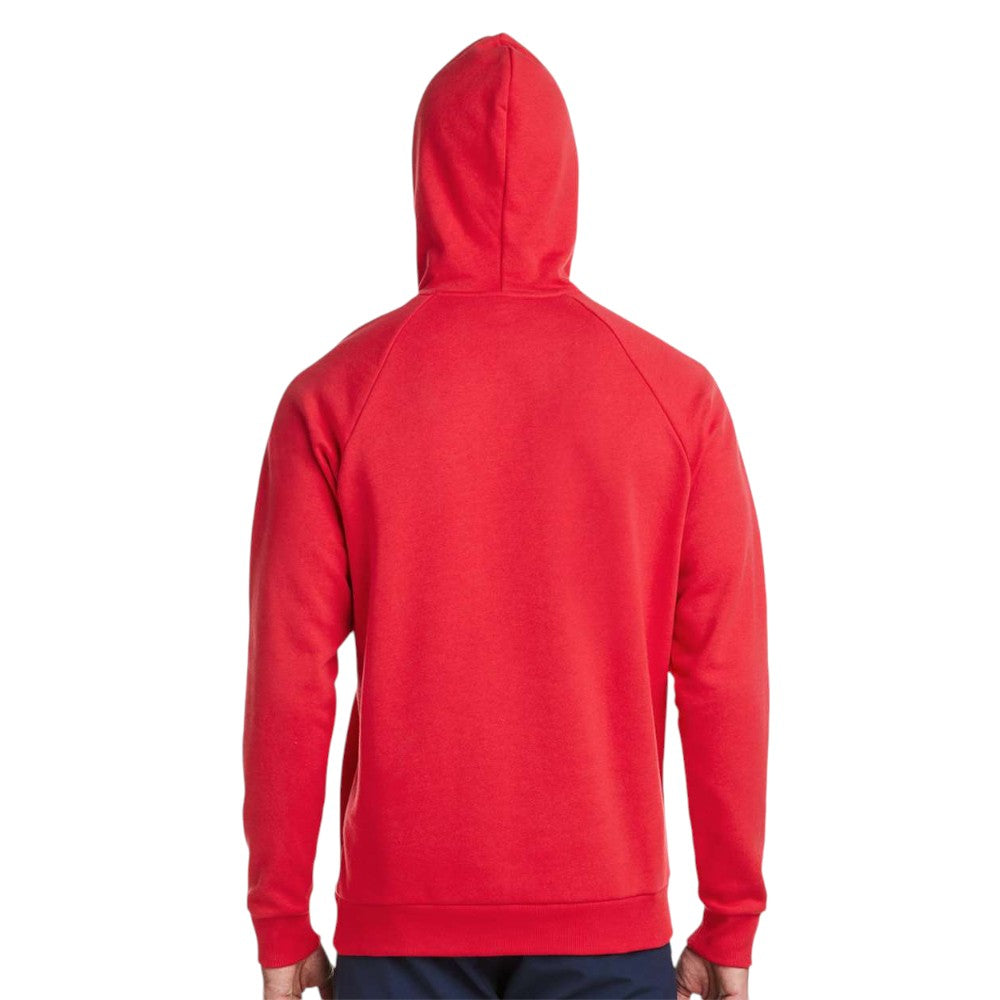 Under Armour Men's Rival Fleece Hooded Sweatshirt - Red/White