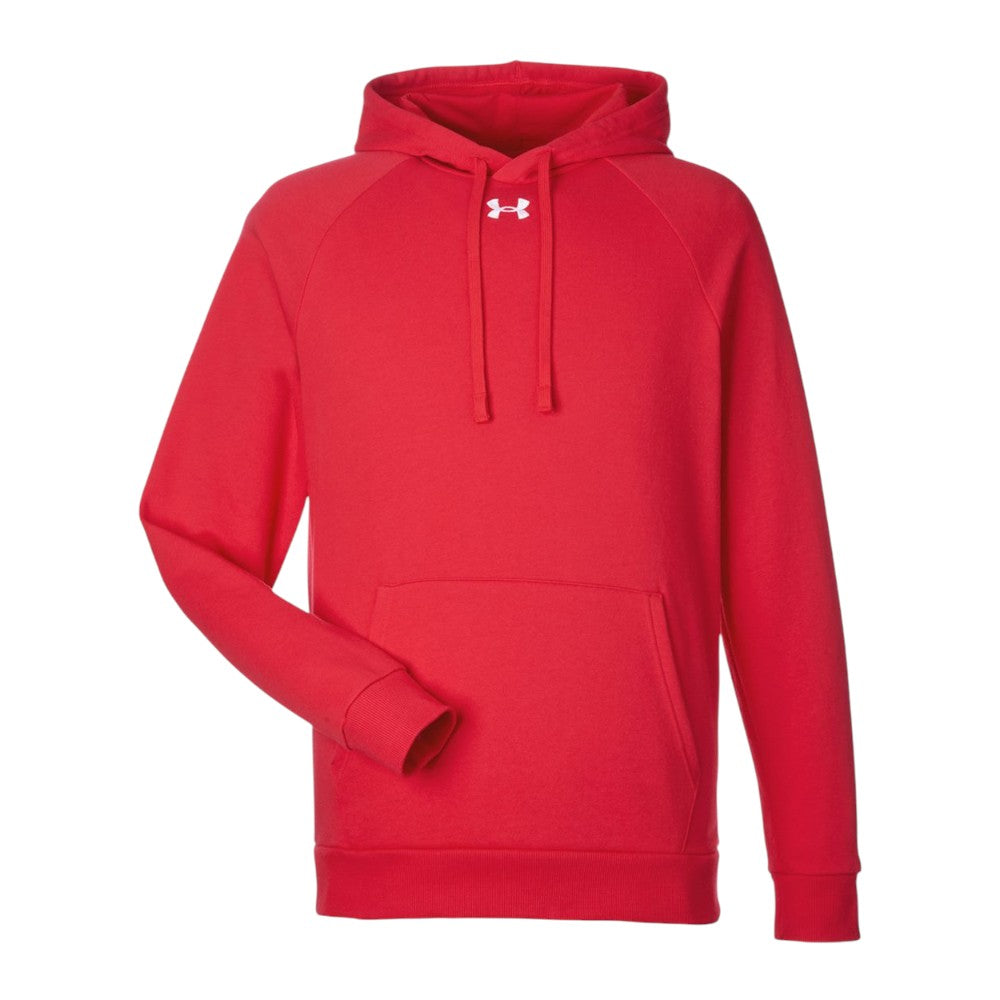 Under Armour Men's Rival Fleece Hooded Sweatshirt - Red/White