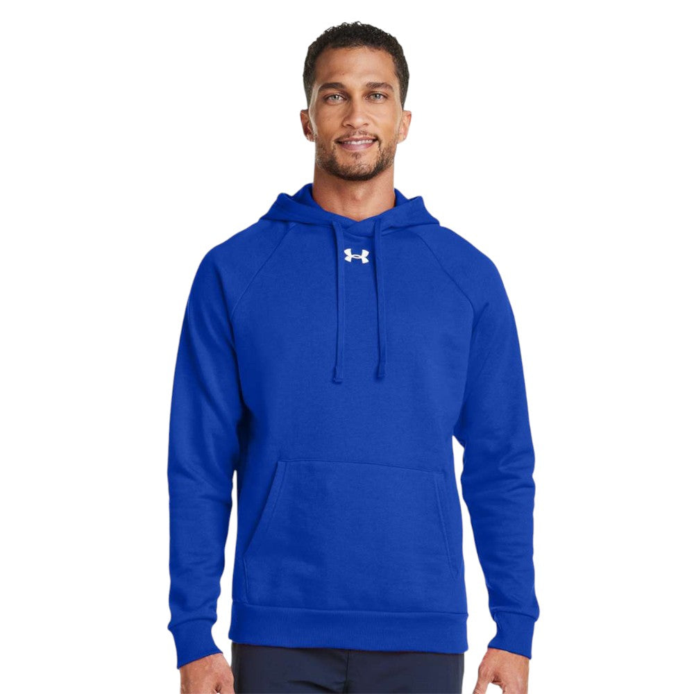 Under Armour Men's Rival Fleece Hooded Sweatshirt - Royal/White