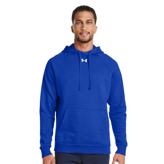 Under Armour Men's Rival Fleece Hooded Sweatshirt - Royal/White