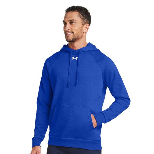 Under Armour Men's Rival Fleece Hooded Sweatshirt - Royal/White