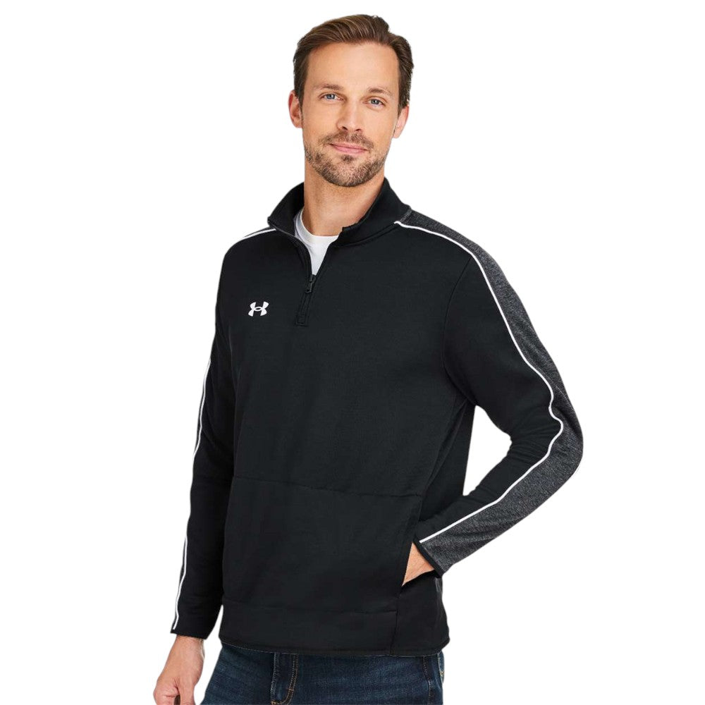 Under Armour Men's Command 2.0 Quarter-Zip Pullover - Black/White