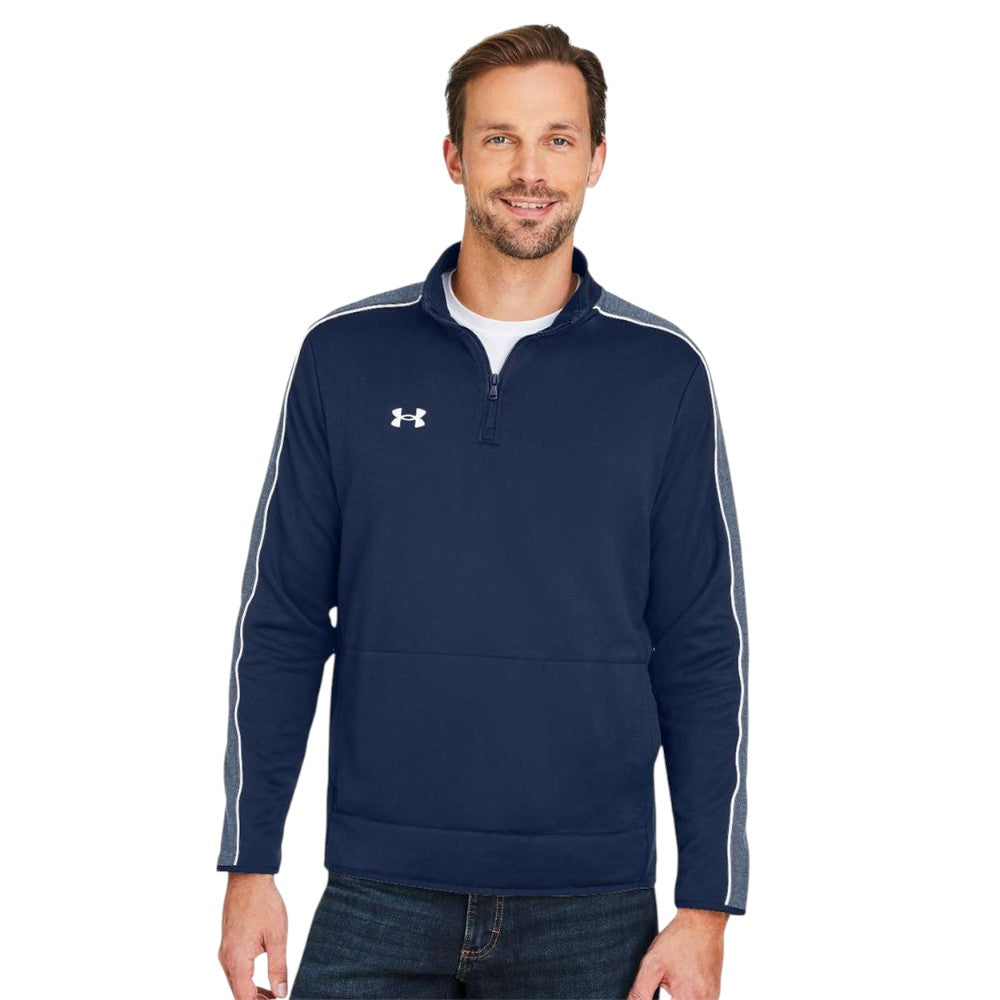 Under Armour Men's Command 2.0 Quarter-Zip Pullover - Midnight Navy/White