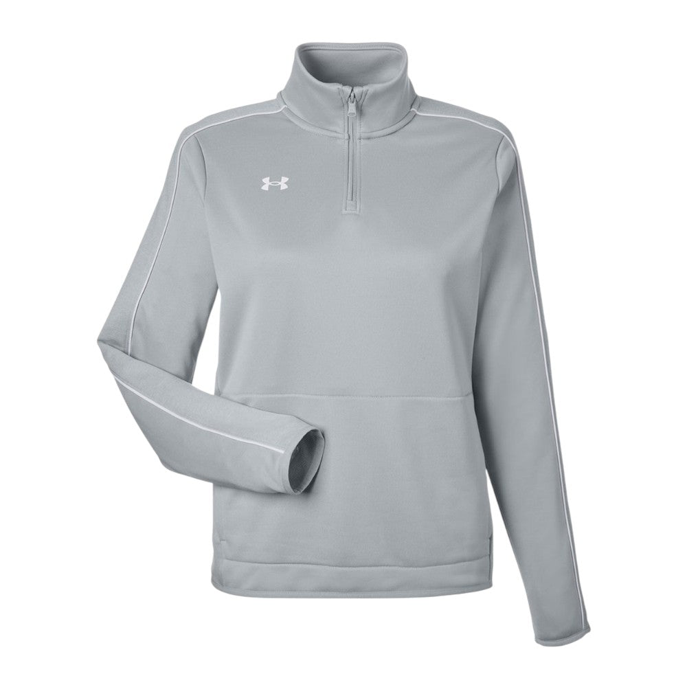 Under Armour Women's Command 2.0 Quarter-Zip Pullover - Mod Grey/White