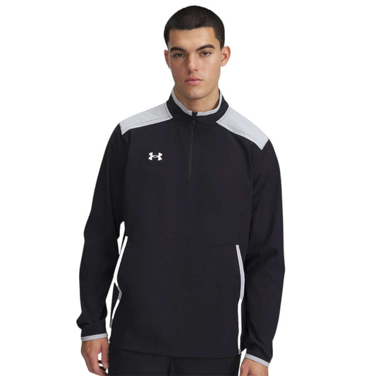 Under Armour Men's Motivate 3.0 Quarter-Zip Pullover - Black/Mod/Grey