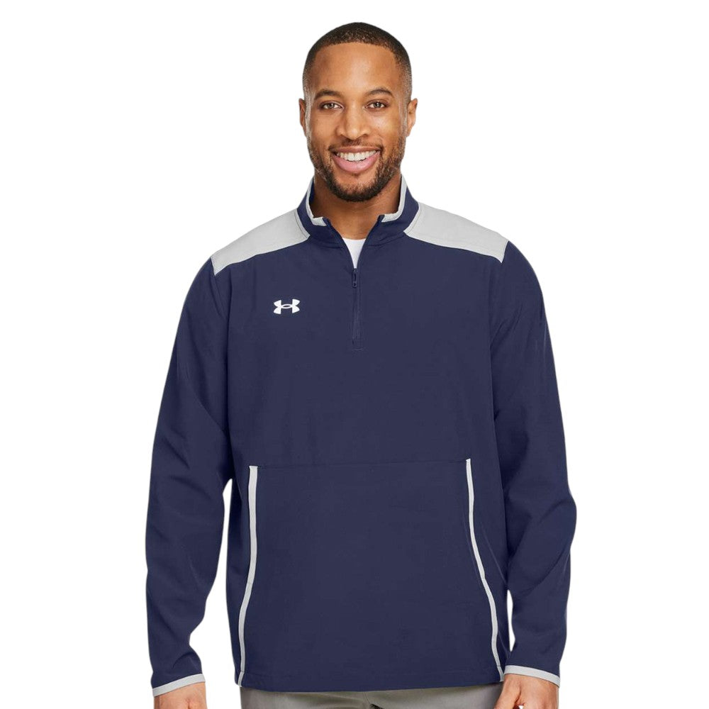 Under Armour Men's Motivate 3.0 Quarter-Zip Pullover - Midnight Navy/White