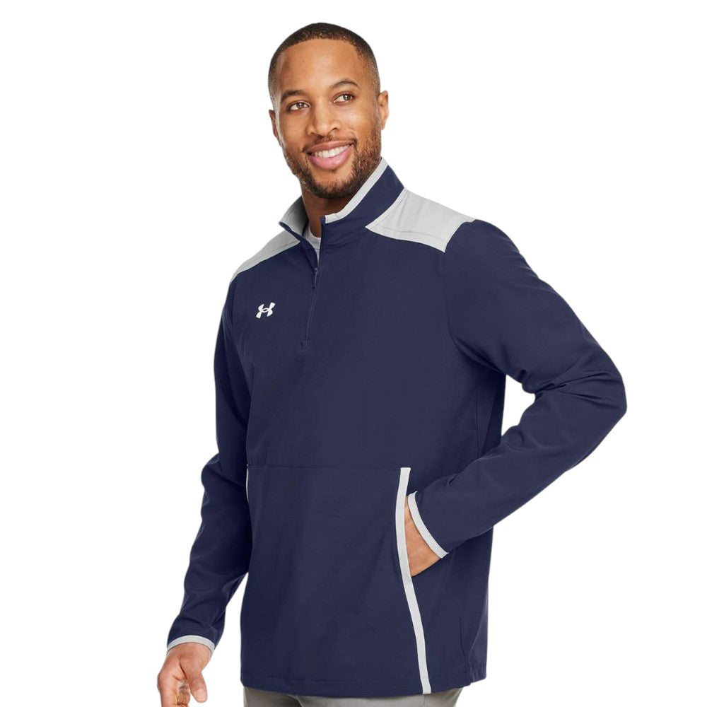 Under Armour Men's Motivate 3.0 Quarter-Zip Pullover - Midnight Navy/White