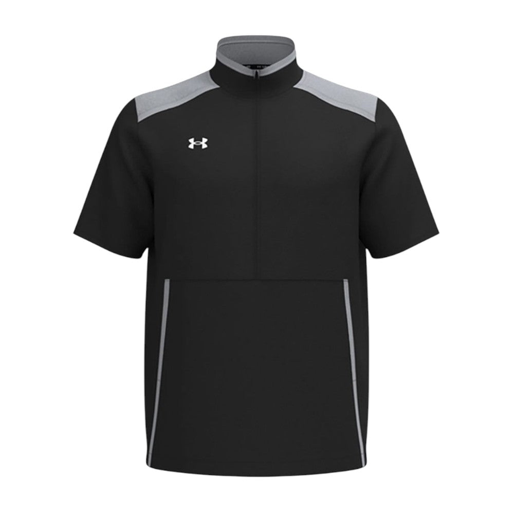 Under Armour Men's Motivate 3.0 Short Sleeve Half-Zip - Black/Mod Grey/White