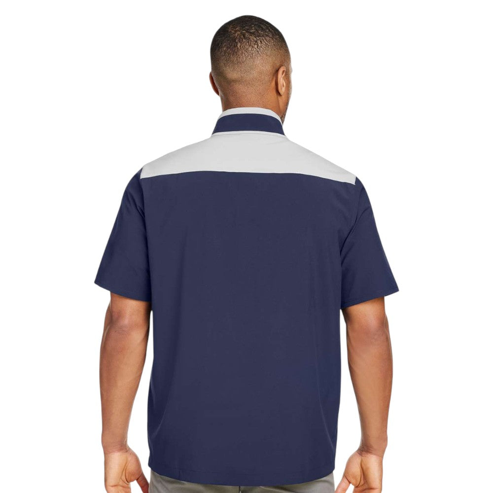 Under Armour Men's Motivate 3.0 Short Sleeve Half-Zip - Midnight Navy/White