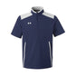 Under Armour Men's Motivate 3.0 Short Sleeve Half-Zip - Midnight Navy/White