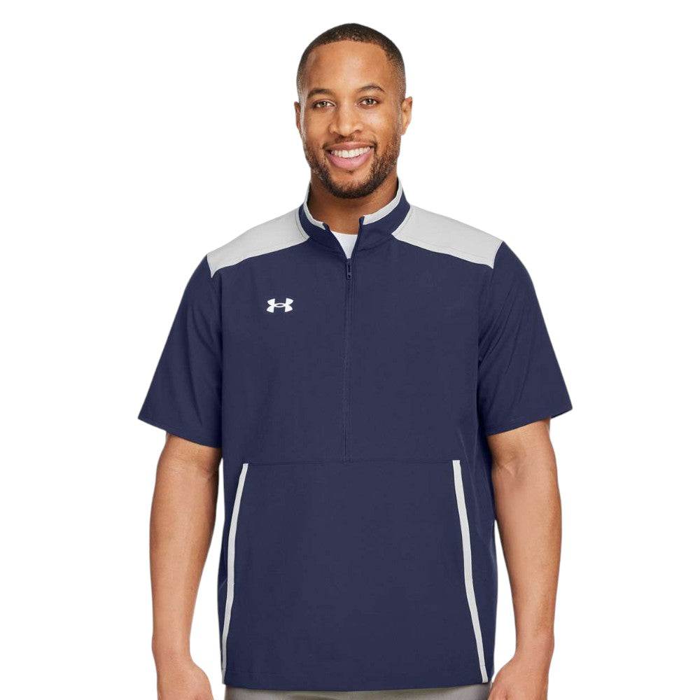Under Armour Men's Motivate 3.0 Short Sleeve Half-Zip - Midnight Navy/White