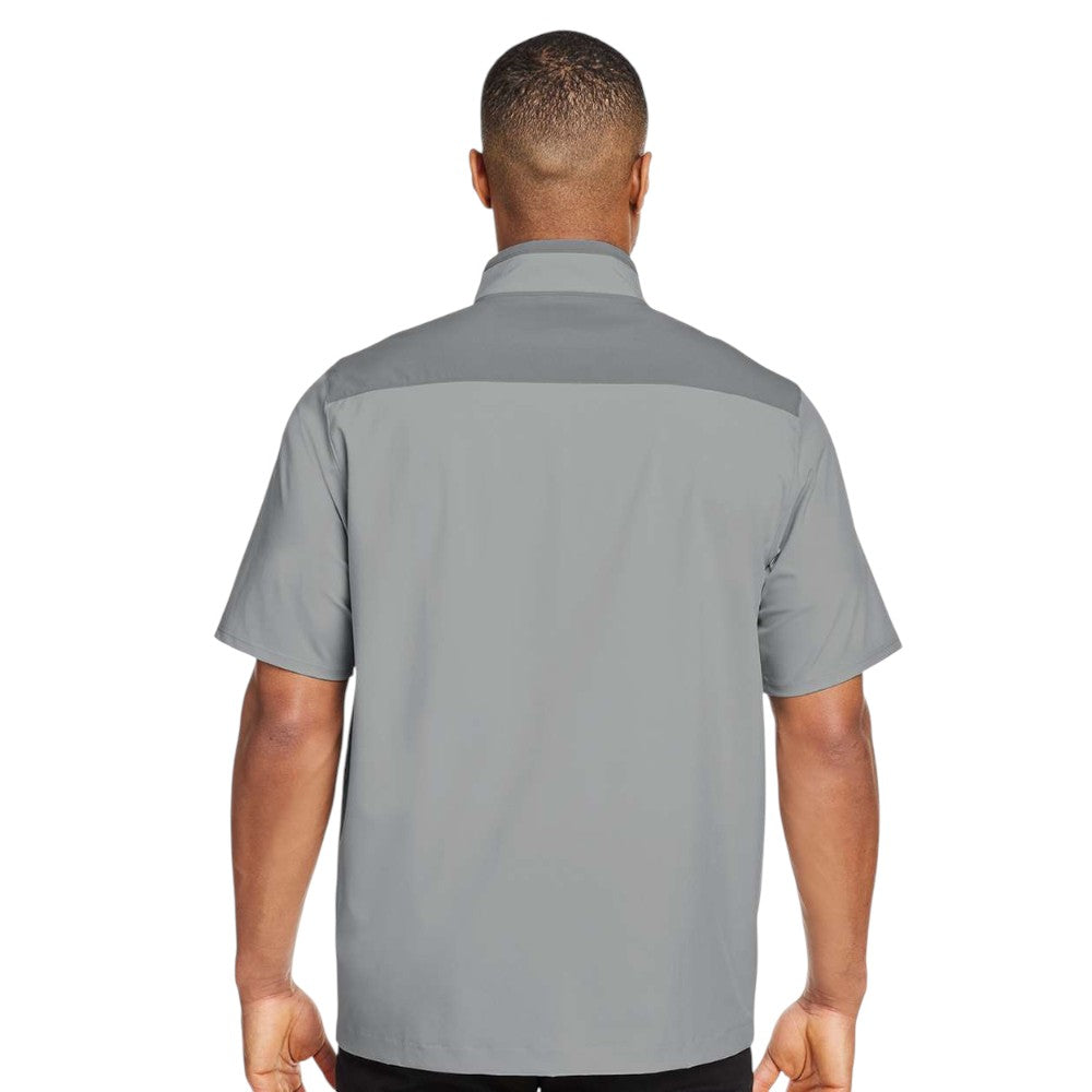 Under Armour Men's Motivate 3.0 Short Sleeve Half-Zip - Mod Grey/White