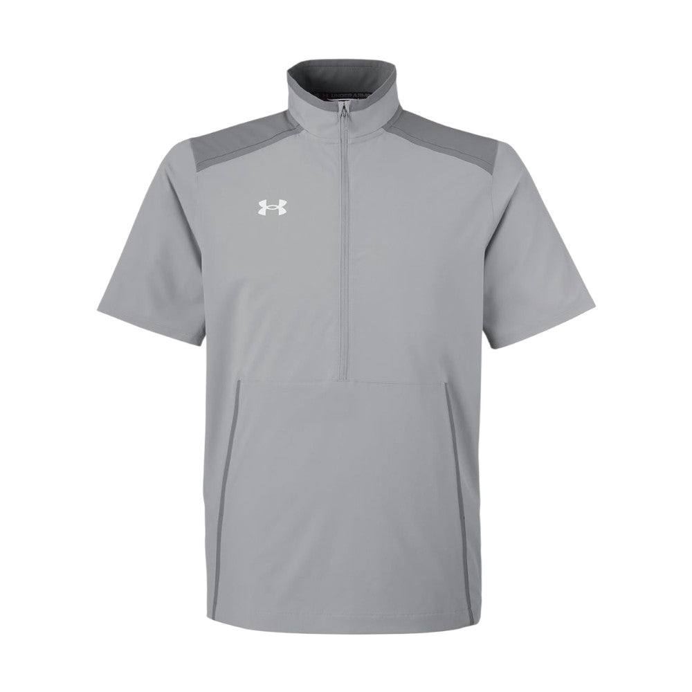 Under Armour Men's Motivate 3.0 Short Sleeve Half-Zip - Mod Grey/White