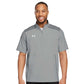 Under Armour Men's Motivate 3.0 Short Sleeve Half-Zip - Mod Grey/White
