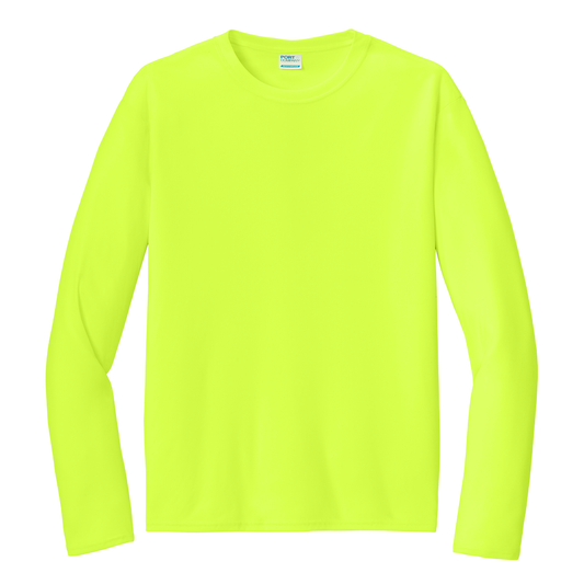 Port & Company® Long Sleeve Performance Tee - Neon Yellow