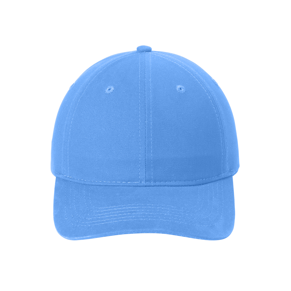 Port & Company® - Brushed Twill Low Profile Cap - Carolina Blue